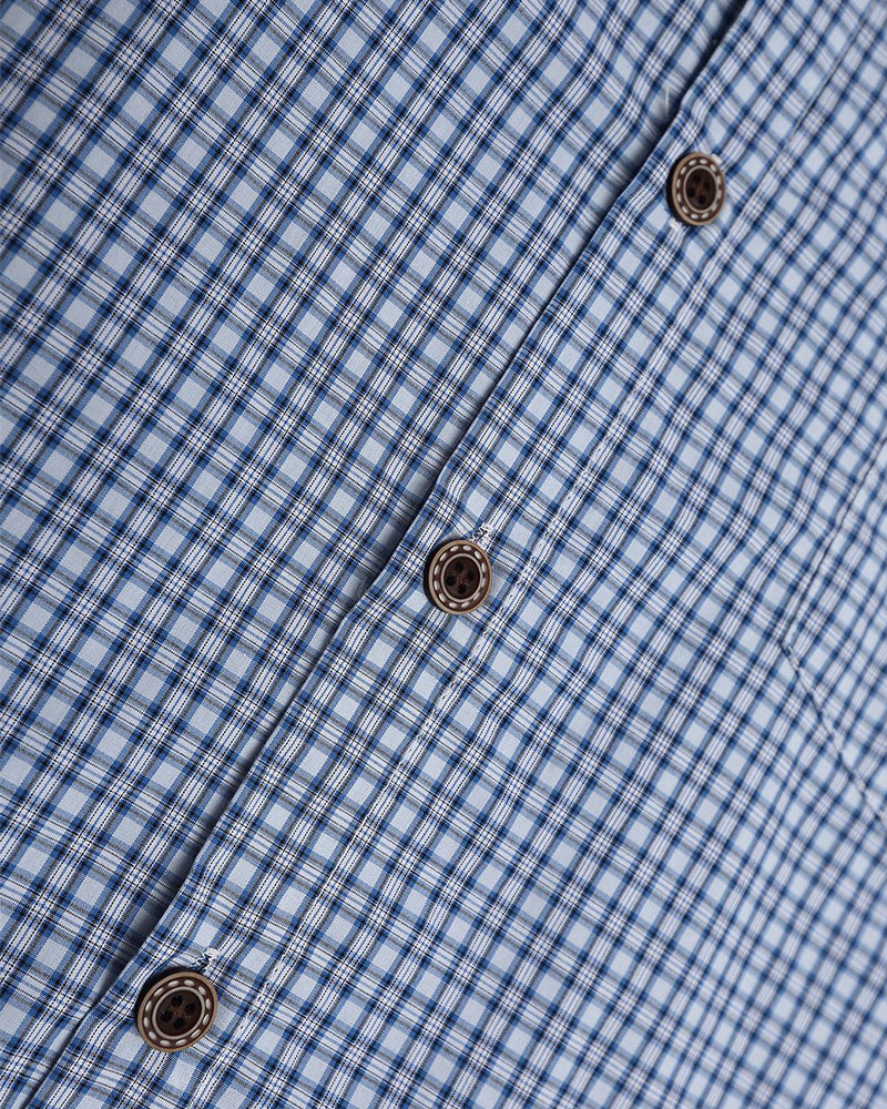 Patchwork scarf fake two-piece long-sleeved shirt