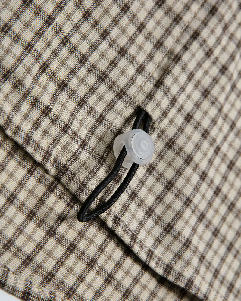 Vintage check short-sleeved shirt