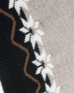 小狗刺綉撞色毛衣