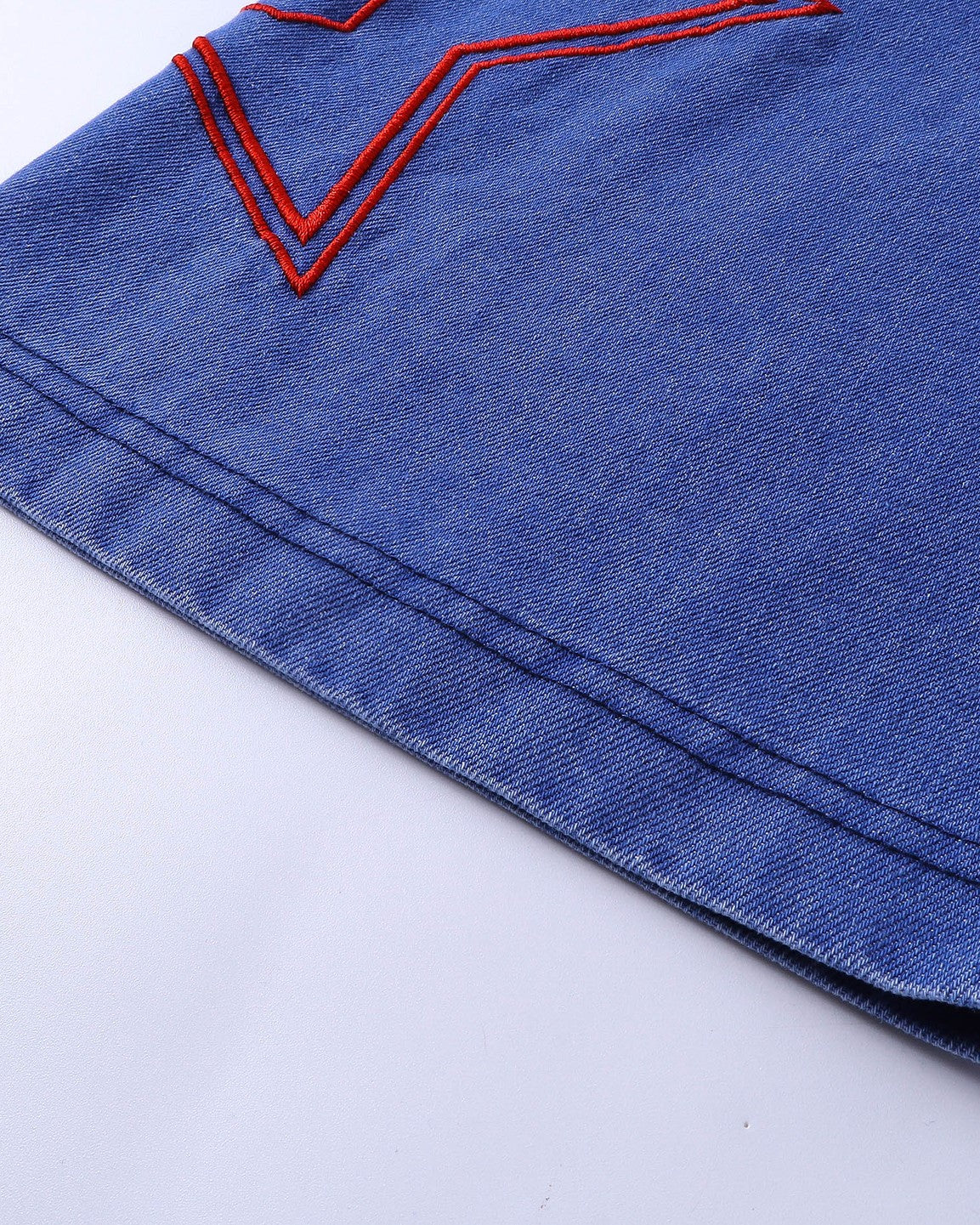 빈티지 워시드 자수 반팔