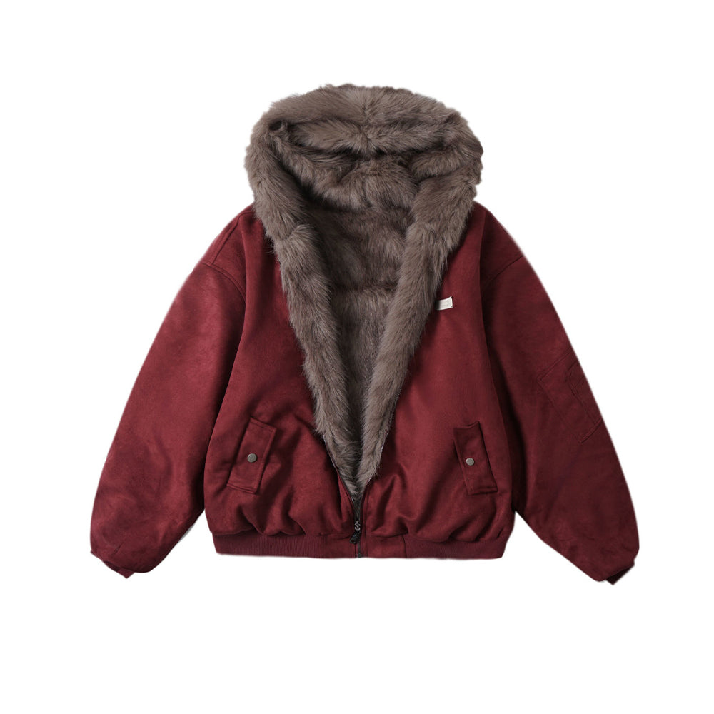 Reversible cotton-padded jacket