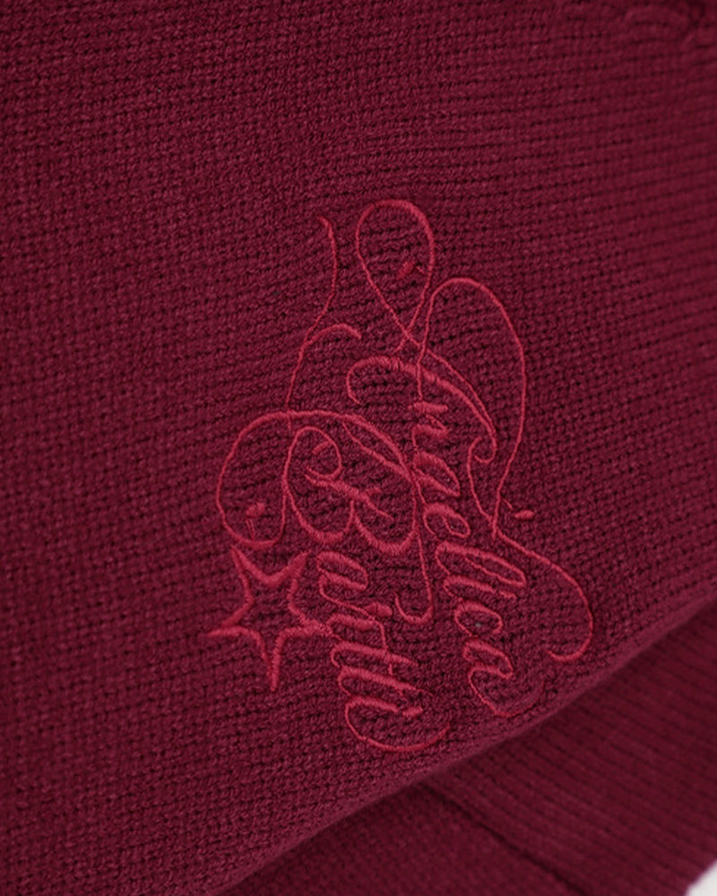 Faux two-piece knitwear