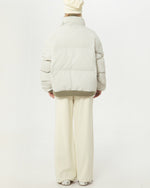 Retro contrast color simple cotton jacket