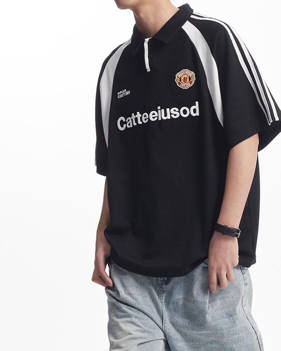 Colorblock polo short sleeves