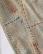 水洗做舊牛仔褲