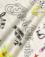 Retro contrast color cute kitten short sleeves