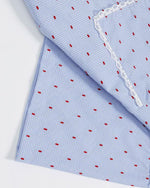 Cat Embroidered Short-Sleeve Shirt
