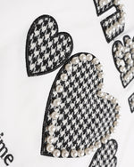 Spliced fake two-piece long sleeves