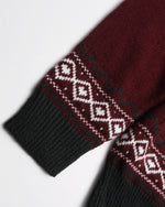 Vintage jacquard cardigan sweater