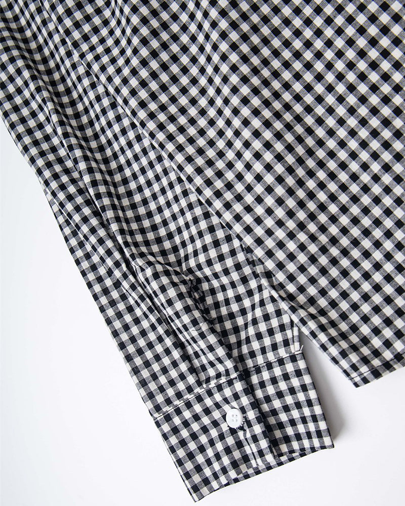 復古蝴蝶結長袖襯衫