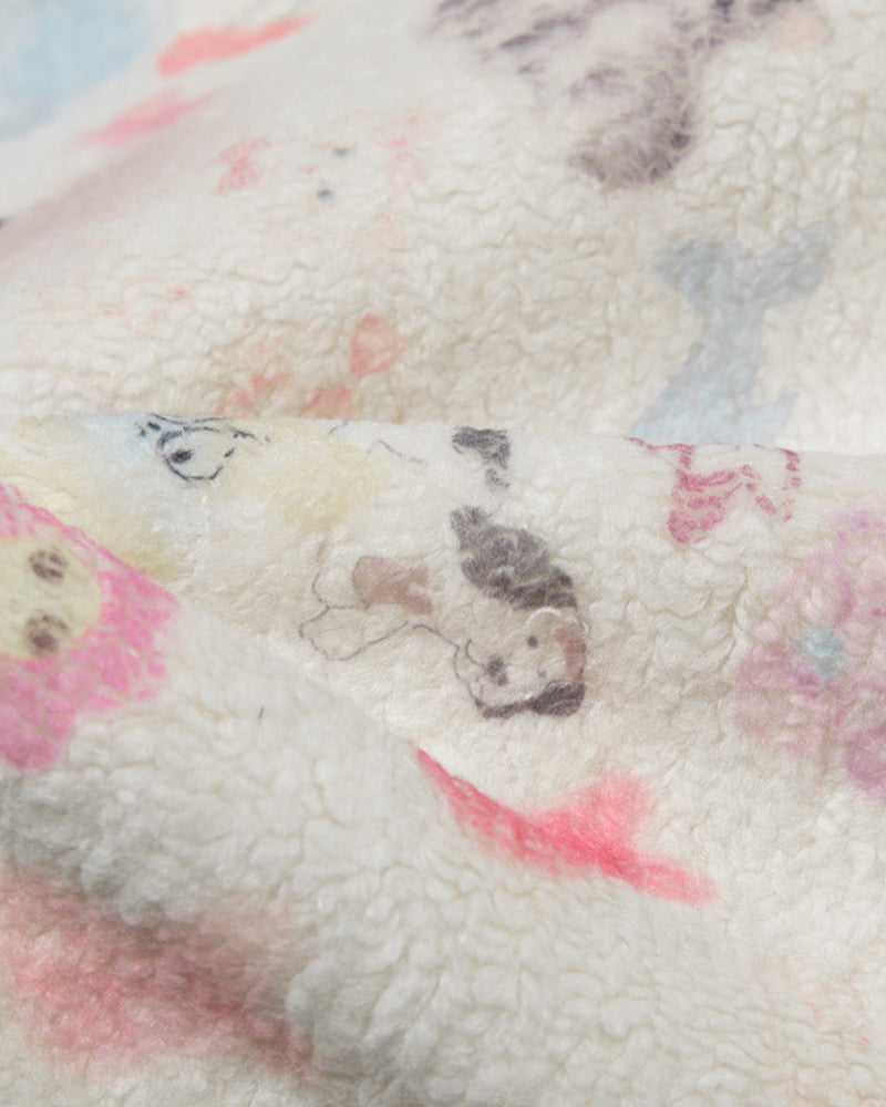 Women's fleece patchwork coat