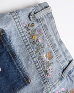 Washed straight jeans