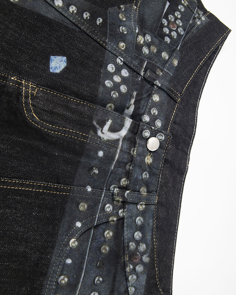 Loose waistband printed shorts