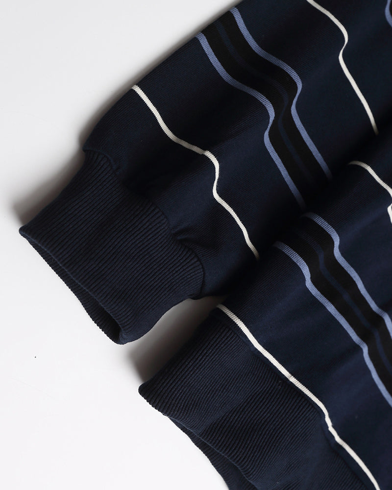 Striped versatile sweatshirt