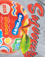 애플 레터 프린트 후드티