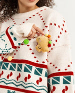 vintage knitted crew neck sweater