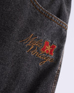 빈티지 워시드 카프리 팬츠