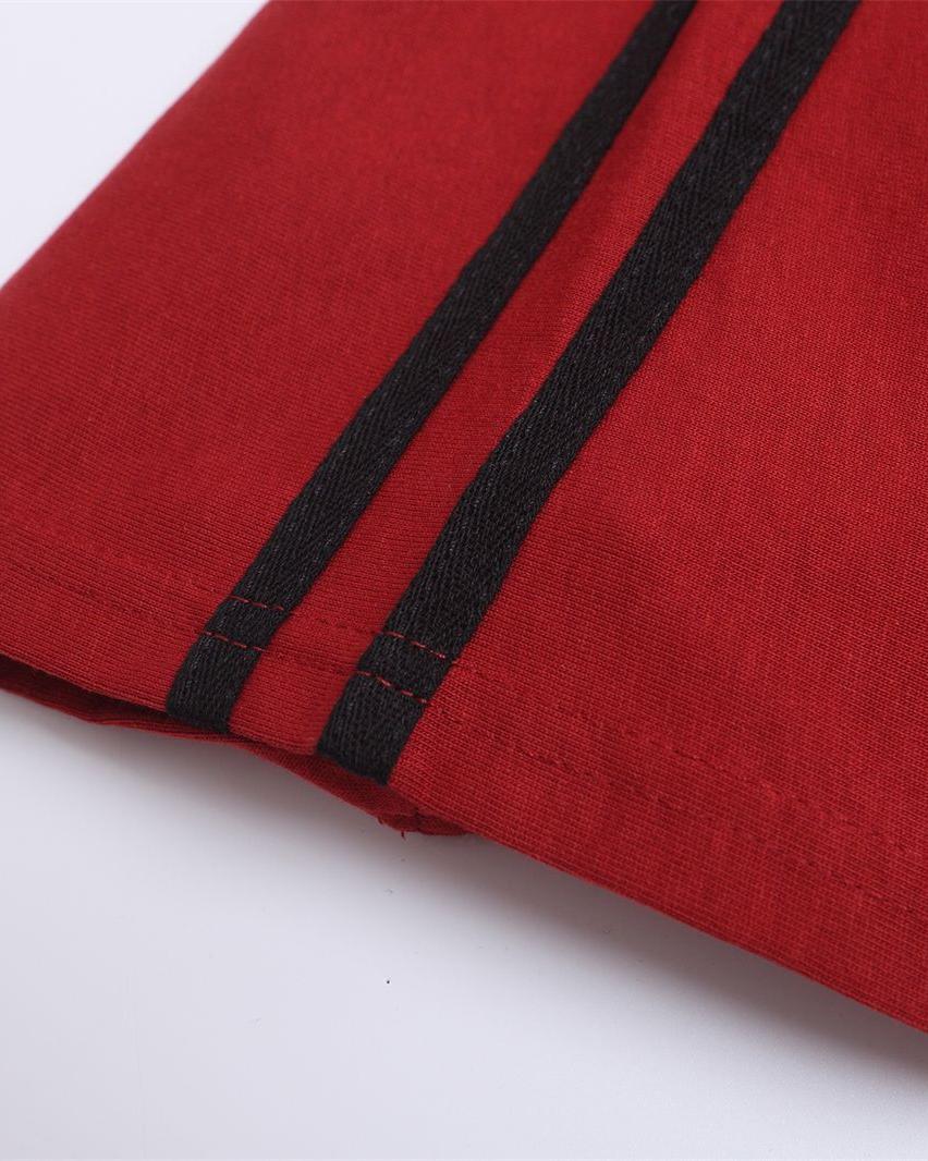 대비색 문자 프린트 반팔