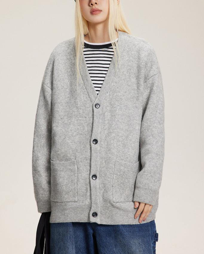 復古學院風毛衣外套