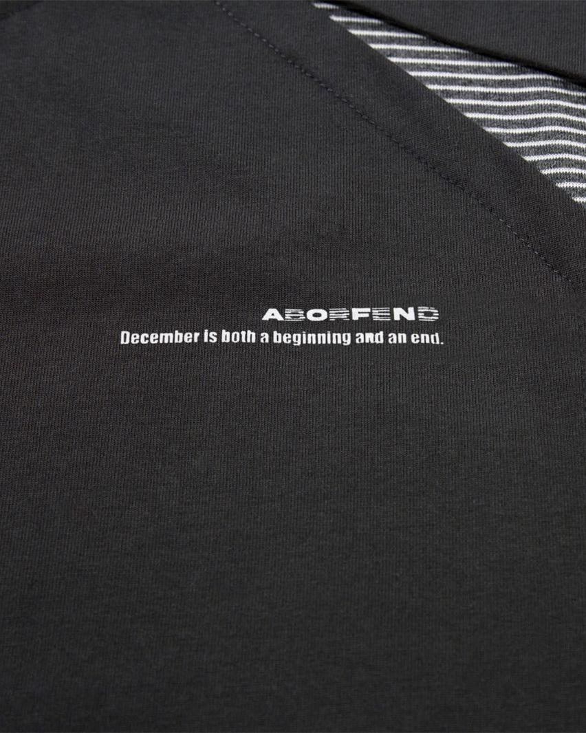 대조적인 컬러 스티칭 짧은 소매