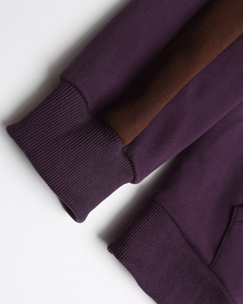 復古徽章立領衛衣