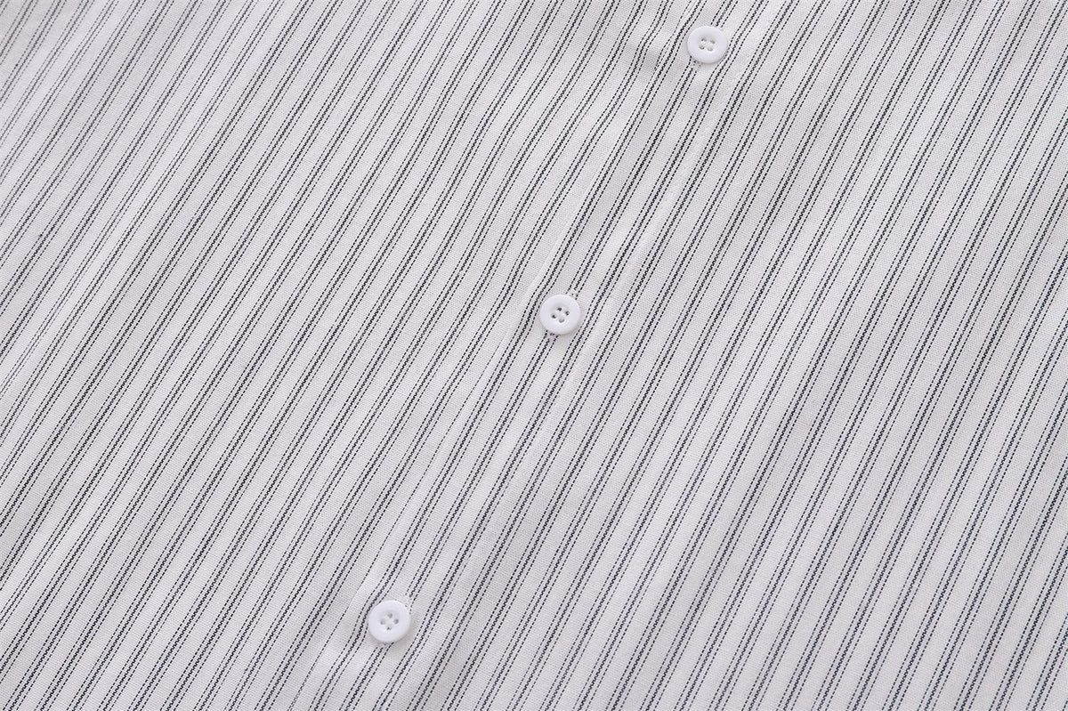 復古趣味斑點狗長袖襯衫