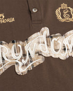 아플리케 문자 짧은 소매