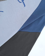 레트로 대비 컬러 커플 반팔