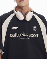 Colorblocked round neck short sleeves