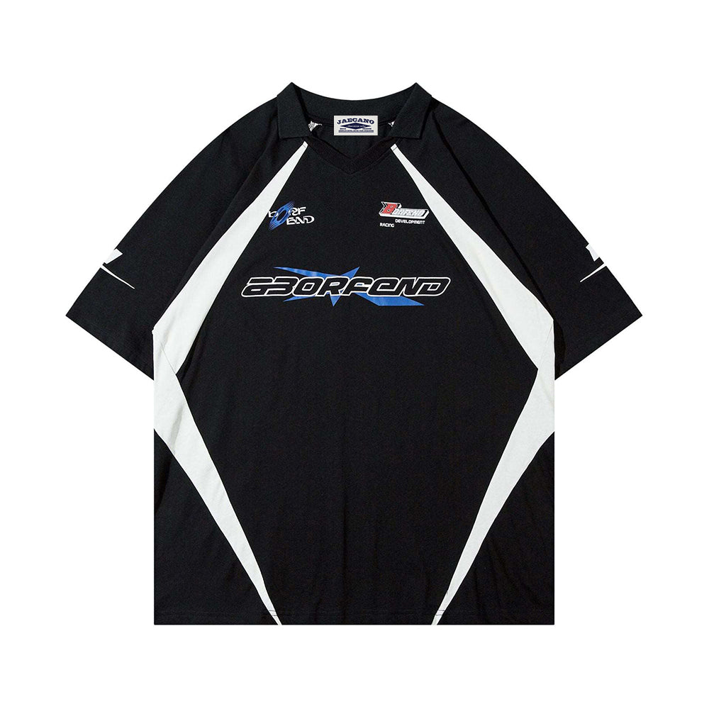 拼接撞色運動風短袖