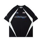 拼接撞色運動風短袖