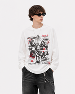 Retro casual versatile long-sleeved shirt