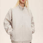 Simple stand collar versatile jacket