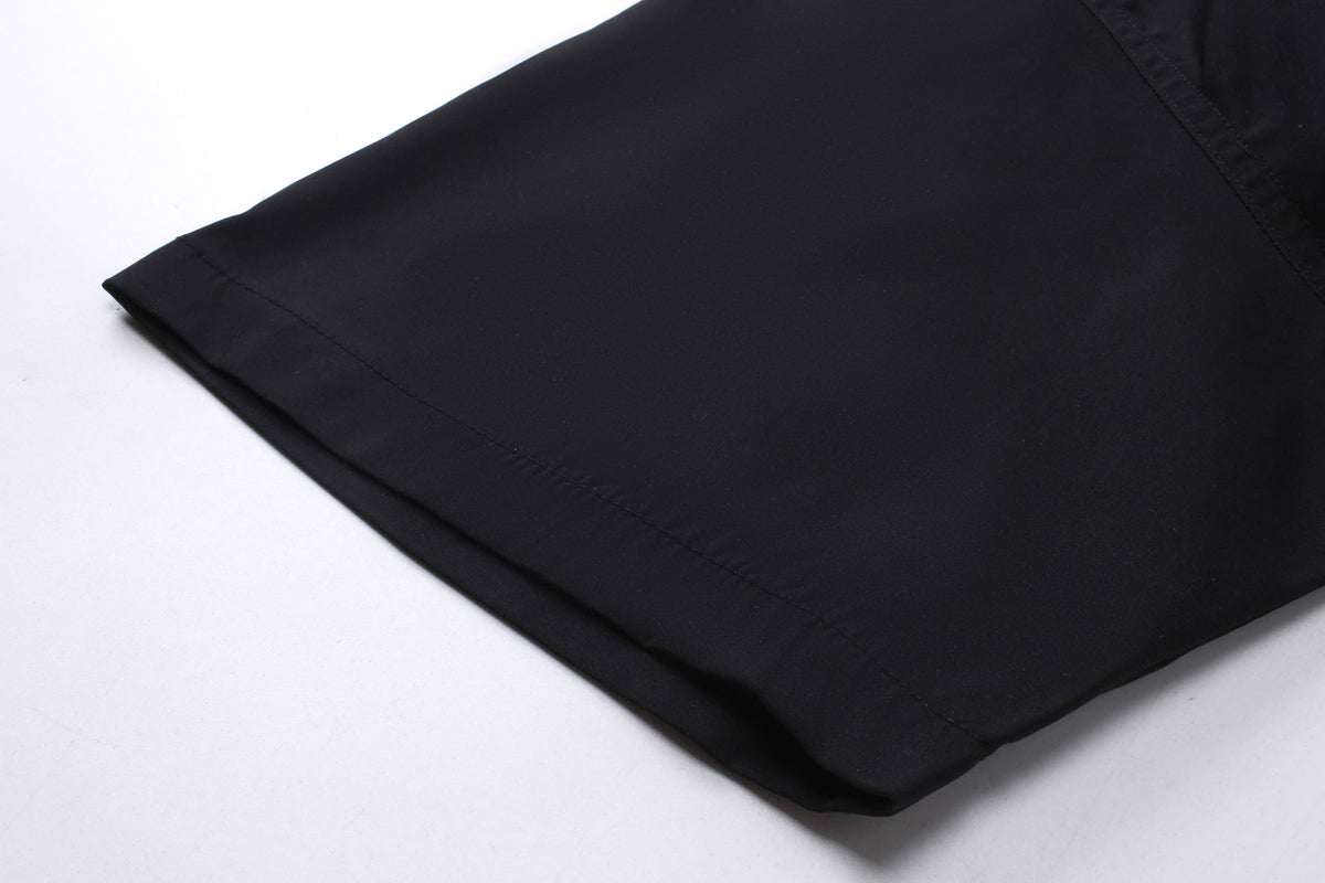 Retro trendy short-sleeved printed shirt