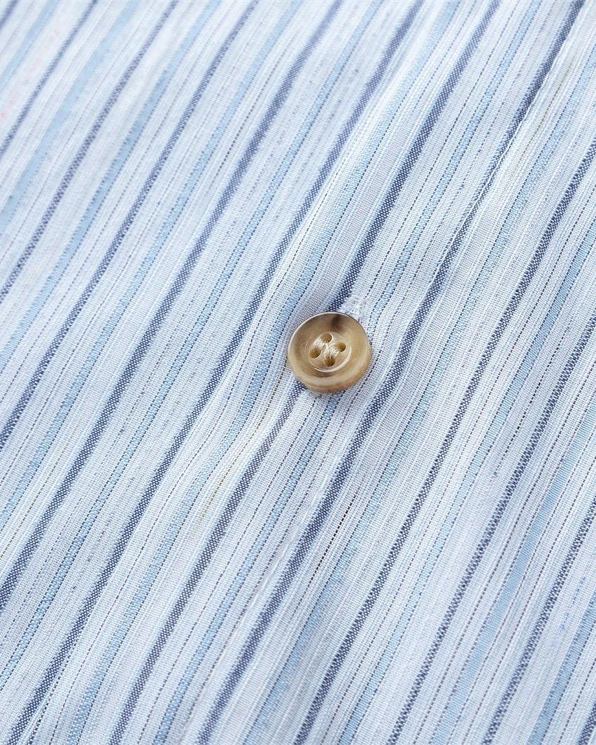 Striped short-sleeved shirt