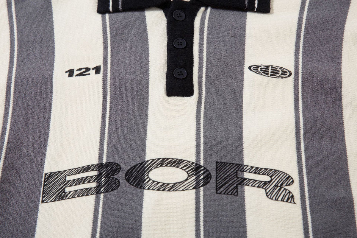 復古撞色條紋毛衣