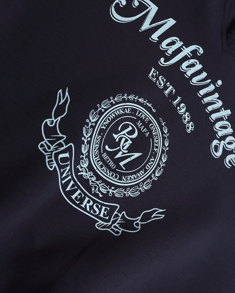 Embroidered two-piece sweatshirt