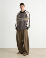 넉넉한 핏의 캐주얼 와이드 팬츠