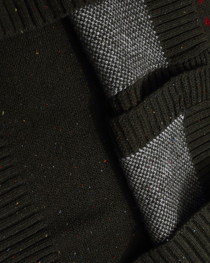 復古麋鹿提花開衫