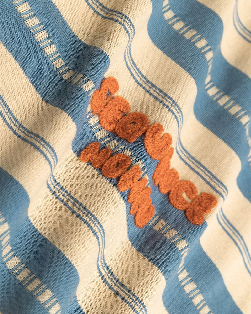 레트로 만화 줄무늬 반팔