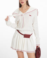 學院風百搭針織套裝(女款)