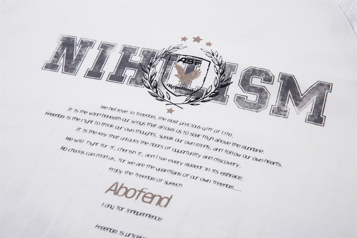 Contrast color stitching couple short sleeves