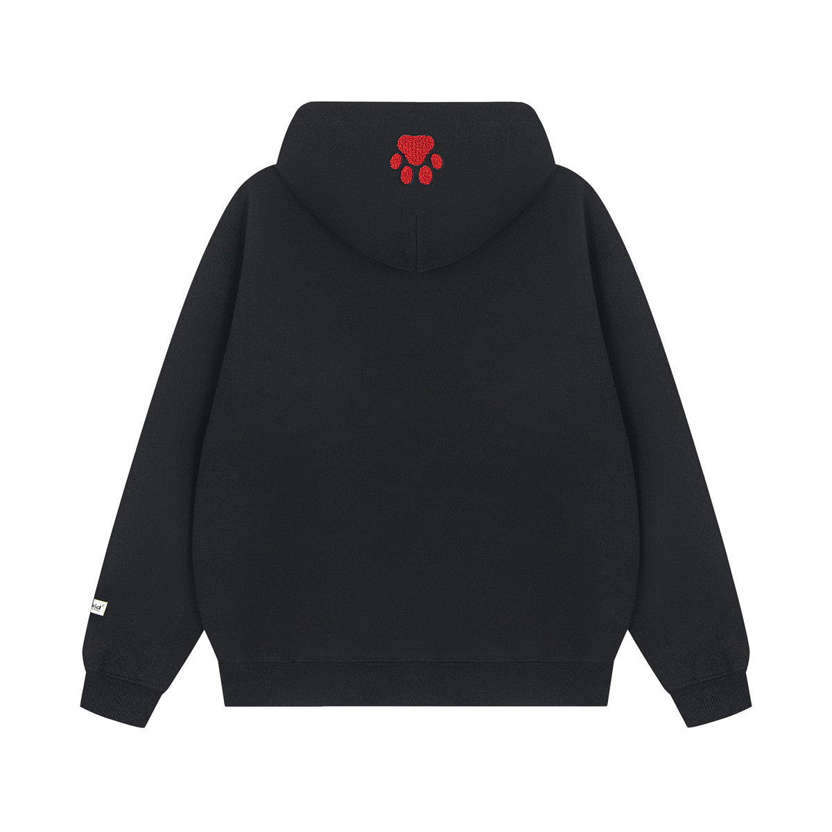 復古臘腸狗刺綉連帽衛衣