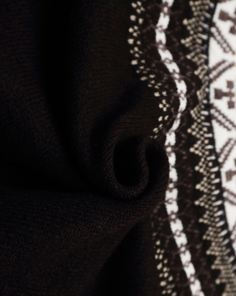 復古提花針織衫