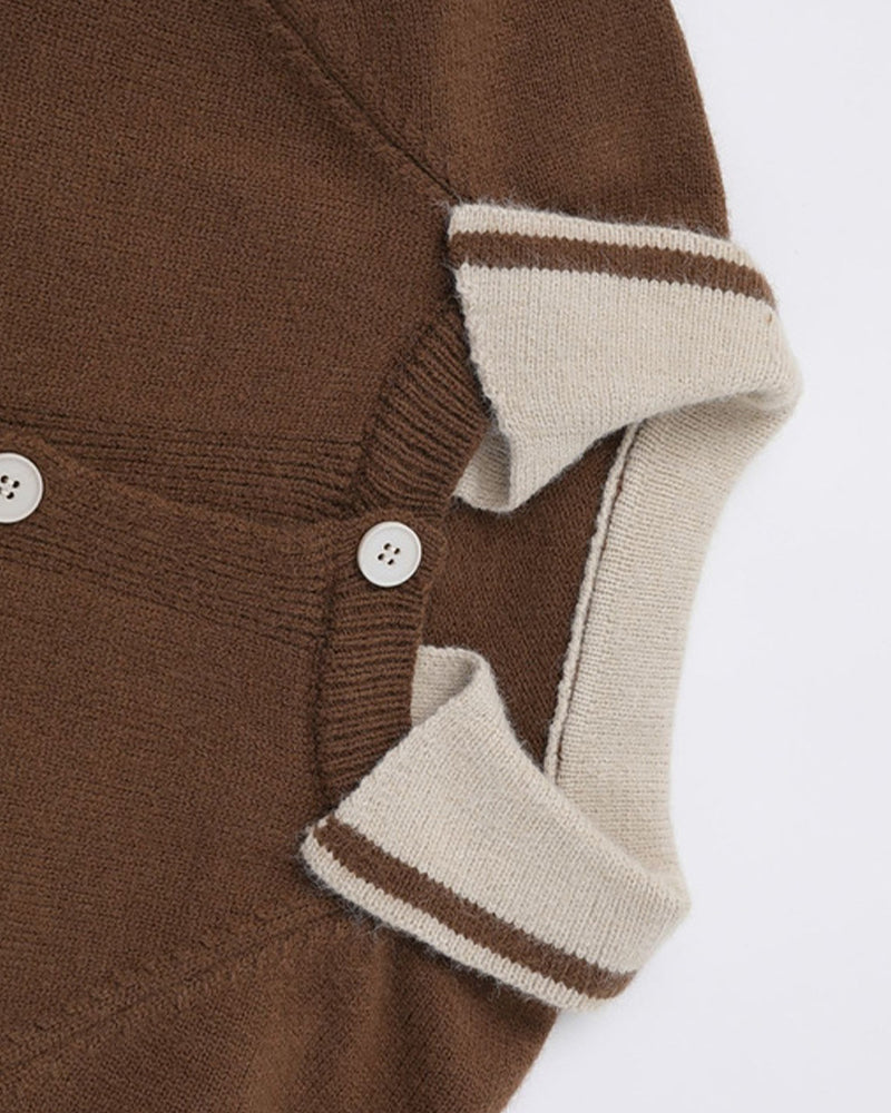 蝴蝶結針織外套