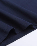 Contrast color lettering short sleeve shirt