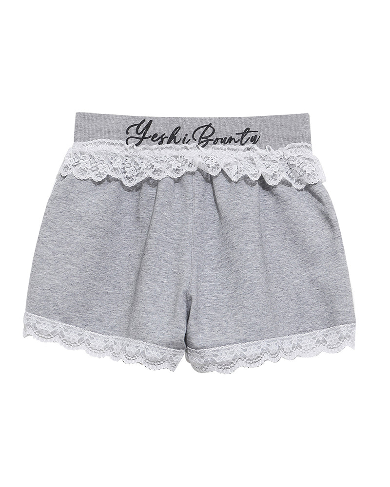 레이스 장식 반바지