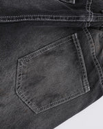 水洗直筒牛仔褲