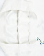 Floral embroidered sweatshirt hoodie