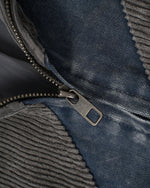 Contrast color patchwork casual jacket